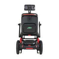 Dernier fauteuil roulant électrique pliable léger en alliage d'aluminium JBH pour personnes handicapées et personnes âgées, batterie au lithium 10/20AH