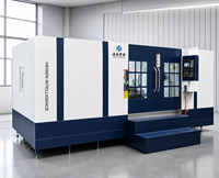 Nouveau centre d'usinage horizontal CNC automatique robuste BT50, fraiseuse de haute précision avec commande Mitsubishi pour métaux lourds