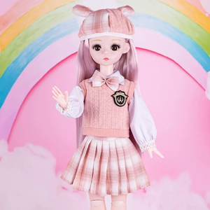 Bambola BJD da 12 Pollici Stile JK - Grande Bambola da Vestire per Scene di Campus, Vicolo di Osaka e Tavolo da Trucco - Product Image 1