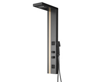 Ensemble de douche de salle de bain personnalisé de haute qualité panneau de douche de pluie en acier inoxydable moderne GS026-2