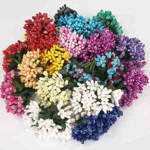 Fil de tige de fleur artificielle fait main pour décoration de boîte de mariage, couronne DIY, fête des Mères, remise de diplôme - Écologique - Product Image 2