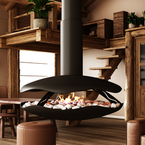 <span class=keywords><strong>Chimenea</strong></span> suspendida de <span class=keywords><strong>bioetanol</strong></span> de 600 mm, montada en el <span class=keywords><strong>techo</strong></span>, sin humo, ecológica, para calefacción. - Product Image 5