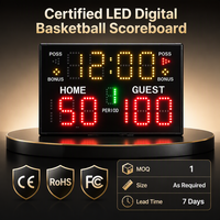 Tableau de score numérique LED YIZHI, alimenté par batterie, portable, électronique, pour basketball, tennis, football et autres sports en salle