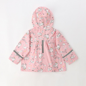 Imperméable pour enfants en PU <span class=keywords><strong>de</strong></span> haute qualité, personnalisé, avec motif imprimé, pour filles, voyages, excursions, veste <span class=keywords><strong>de</strong></span> <span class=keywords><strong>pluie</strong></span> d'extérieur - Product Image 2