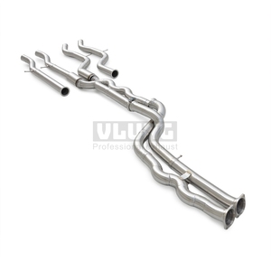 Système d'<span class=keywords><strong>échappement</strong></span> intermédiaire à longueur égale en acier inoxydable 304 pour BMW M3/M4 F80 F82 F83 S55 3.0T 2015-2019, avec ou sans résonateur (deux modes) - Product Image 3
