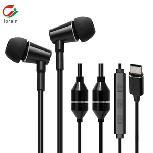 Auriculares estéreo con cable sin radiación EMF originales directos de fábrica con micrófono para mujeres embarazadas/menores/hombres de negocios - Product Image 1