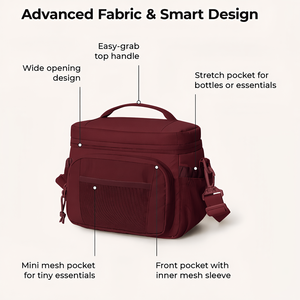 Custom Large Capacity Office Lunch <b>Box</b> Insulated Lunch Bag <b>Cooler</b> Tote Picnic Bag 600D Polyester Adjustable Shoulder Strap - Product Image 1