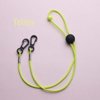 Anti-perte Anti-chute Corde Chapeau Retenue Chapeau Menton Cordon Nautisme Équitation Coupe-Vent Chapeau Sangle Clips pour Réglable Vent Masque Longe