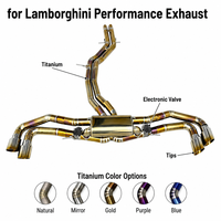SDO Luxe Échappement Catback Valvetronic en Titane Doré pour Lamborghini URUS 4.0T V8 2018-2026 Performance à Quatre Sorties