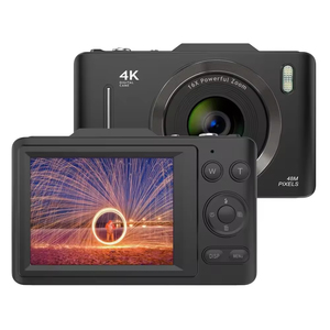 ใหม่ล่าสุด 1080P กล้องดิจิตอลกล้องวิดีโอขนาดเล็กแบบพกพาที่เรียบง่ายกล้องเด็กชายเด็กหญิงเด็กโฟกัสคงที่สำหรับวัยรุ่นสีชมพูสีดำของเล่น - Product Image 3