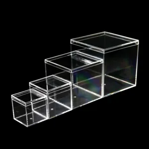 Oem Leverancier Aangepaste Acryl Display Case Custom Plexiglas Schuifdeksel Showcase Onbreekbaar Verpakking