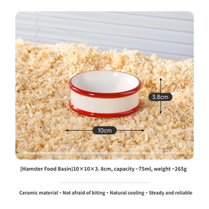 New Design <strong>Hamster</strong> Ceramic <strong>Hide</strong>&amp;Food Water House Pet Eco-friendly Anti-Slip Creative Snow House for <strong>Hamster</strong> - Product Image 6