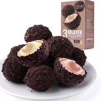 Biscuits en gros Franzzi Lava Cookies Balls 100g – Snacks exotiques aux fraises, sésame noir et lait de coco