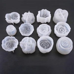 3D Rose <b>Silicone</b> Mold Non Stick Reusable Cake Candle Soap Mould Flower Shape Easy Demoulding <b>Baking</b> Tool - Product Image 3