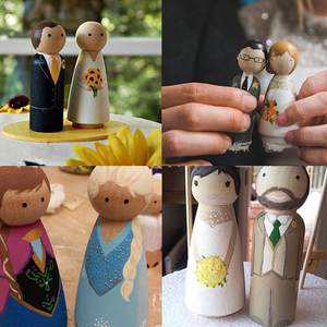 Pastel <span class=keywords><strong>de</strong></span> Bodas <span class=keywords><strong>de</strong></span> cumpleaños 65mm, venta al por mayor, niños, proyectos <span class=keywords><strong>de</strong></span> bricolaje, Ángel sin pintar, gente <span class=keywords><strong>de</strong></span> madera, papá, mamá, muñecas <span class=keywords><strong>de</strong></span> clavija <span class=keywords><strong>de</strong></span> madera - Product Image 4