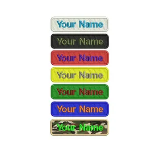 Custom Name Letter Patches Iron On Hook And Loop Patches Custom Embroidery Patches