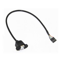 Câble d'extension USB mâle vers femelle à embout carré magnétique avec blindage tressé pour utilisation avec une caméra, USB2.0, matériau PVC