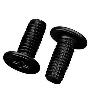 Wholesale Factory Price High Quality Black Zinc Plated Stainless Steel 304 M2 M3 M4 M5 M6 Ultra Thin <b>Flat</b> Head <b>Screw</b> - Product Image 4