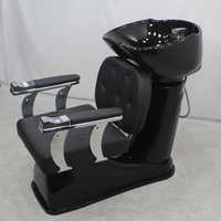 Chaise de salon avec bac pour le lavage des cheveux, chaise de lavage pour spa capillaire, chaise de salon pour le lavage des cheveux