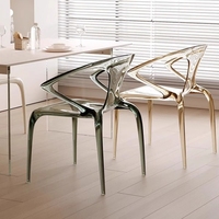 Chaise de salle à manger en plexiglas moderne, transparente et colorée, personnalisable, nouvelle arrivée de l'entreprise Yageli pour l'ameublement de la maison