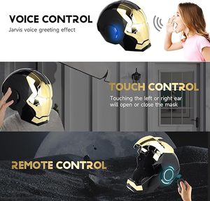 Réplica <span class=keywords><strong>de</strong></span> Película <span class=keywords><strong>de</strong></span> Súper Héroe Casco Máscara <span class=keywords><strong>de</strong></span> Iron Man Usable Electrónico con Voz y Control Remoto - Product Image 6