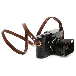 شريط الكتف الخاص بكاميرا الفيلم المخصصة قابل للتعديل Dslr ، حزام الرقبة الجلدية عالية الجودة