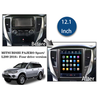 Autoradio Android de style Tesla à écran vertical pour Mitsubishi Pajero Sport, lecteur multimédia DVD, navigation GPS
