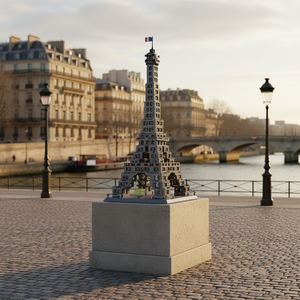 Bloques de Construcción de la Torre Eiffel Francesa, Arquitectura Mundialmente Famosa, Ensamblaje de Partículas Pequeñas, Decoración de Escritorio, Juguete para Niños - Product Image 2