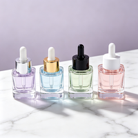 Nouveau style – Flacon compte-gouttes transparent givré pour huiles essentielles et sérums, 20 ml, 30 ml, 40 ml – Vaporisateur en verre pour soins de la peau – OEM