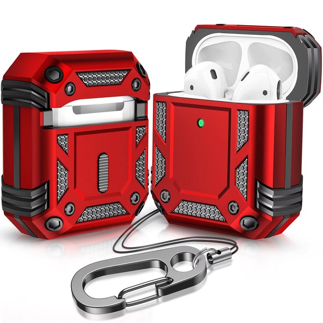 Unique Design TPU PC Armor Protective Wireless Charing Earphone Cover Case for AirPods 1 2 3 Pro + Plus