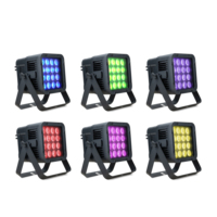 16 projecteurs LED sans fil étanches à piles, avec contrôle par application et télécommande DMX, pour scène extérieure, mariage, fête, événement