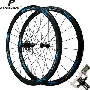 PASAK bici da strada ruota 700C in lega di bicicletta Wheeleset 40mm Clincher cerchio anteriore 2 cuscinetto posteriore mozzo 4 cuscinetto 11/12 velocità cerchio C/V freno - Product Image 2