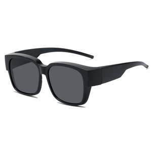Gafas de Sol Modernas con Clip para Hombre, Marco de Resina Negra, Polarizadas, Protección UV380, para Conducir, Pescar, Ciclismo y Salidas - Product Image 1