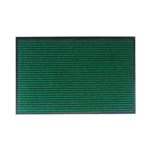 Heavy Duty Indoor Pvc 60 90 cm Plastic Anti Slip Anti Dust Ribbed Doormat Stripe Nonslip Entry Door Mat
