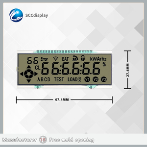 Modul LCD segmen kustom HTN yang sangat baik Screen layar tampilan Smart Meter dengan rentang suhu yang lebar - Product Image 4