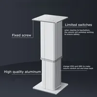 Colonne de levage réglable en hauteur Hoodland IPT1100 350 mm, DC24V 2250N, aimant permanent pour table basse, modification de camping-car