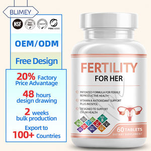 Complément pour la Fertilité en Comprimés Équilibre Hormonal <span class=keywords><strong>Ovulation</strong></span> Myo D-Chiro Inositol Folate Soutien Ovarien pour Femmes - Product Image 1