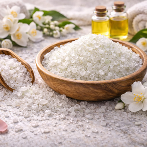 Sales de Baño Exfoliantes de Lavanda Naturales de Marca Propia, Cristales de Sales de Baño con Fragancias, Aceites, Bolsas Reutilizables con Cierre, Naturales - Product Image 2