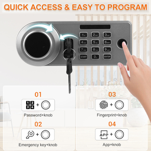 Hộp két sắt an toàn AL-2014F có khe thả tiền, két sắt gia dụng có khóa chìa, bền chắc và an toàn, hộp đựng tiền nhỏ gọn - Product Image 6