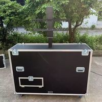 "Etui de transport TV LED antichoc EVA avec roues de 4 pouces Écrans LCD plats de 55-100 pouces pour le vol d'exposition ou l'utilisation sur autoroute"