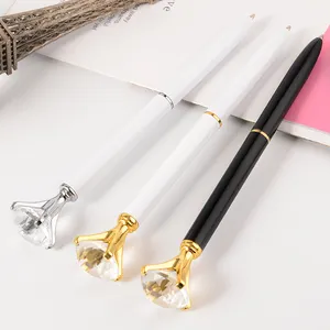 New Luxury Big Diamond Pen High Quality Cheap Business Promotional Diamond pen for Wedding Gift