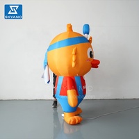 Personnage de dessin animé gonflable publicitaire mascotte de dessin animé gonflable canard dessin animé debout sculpture gonflable de canard jaune