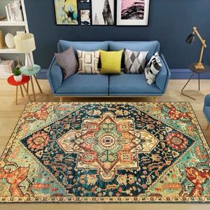 Vendita calda all'ingrosso di <span class=keywords><strong>grandi</strong></span> dimensioni Alfombra Vintage in pelliccia sintetica tappeto morbido <span class=keywords><strong>antiscivolo</strong></span> soggiorno pieghevole tappeto persiano e tappetino persiano - Product Image 6