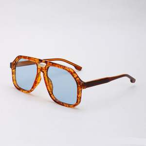 Gafas de Sol de Piloto Extra Grandes Retro TR90 2026 con Logotipo Personalizado, Protección UV400, Montura Grande, Doble Puente, Polarizadas para Hombre y Mujer - Product Image 1