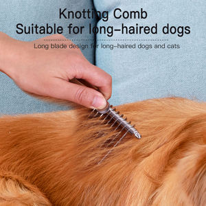 프로 언더 코트 손질 도구 고양이 detatting 브러쉬 느슨한 모피를위한 개 destedding 빗 - Product Image 6