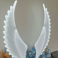 Vente chaude LED Décoration Éclairage Grandes Ailes D'ange Pour La Décoration De Scène De Fête D'événement De Mariage