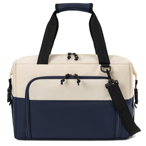 男性と女性のためのカスタムポータブルクーラーバッグ折りたたみ旅行クーラートートストラップ付き耐久性のあるオックスフォード製 - Product Image 1