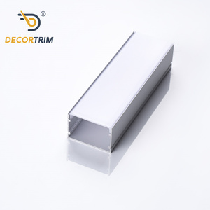 DECORTRIM Atacado de Fábrica: Novo Design de Perfil de Alumínio LED Branco em Formato <span class=keywords><strong>U</strong></span> para Acabamento de Iluminação LED OEM - Product Image 1