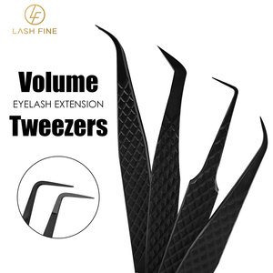 Hình Trái Tim Lông Mi Mở Rộng Nhíp Thép Không Gỉ Khối Lượng Lash Tweezers 45 90 Độ Sợi Tip Tweezer - Product Image 6