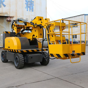 14 м самоходный подъемник, телескопическая воздушная Рабочая платформа, шарнирный буксируемый Электрический гусеничный подъемник, нагрузка 200 кг - Product Image 4